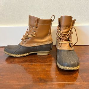 LL Bean Duck Boots 8” Size 9